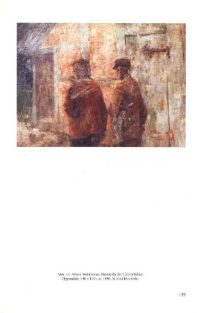 Abb. 13: Alfred Mohrbutter, Heimkehr der Landarbeiter, Ölgemälde, 130 x 170 cm, 1896. Schloß Bleckede.