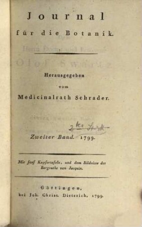 Journal für die Botanik. 1799,2