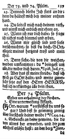 Der 74. Psalm