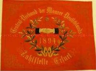 Fahne des Central-Verbandes der Maurer Deutschlands
