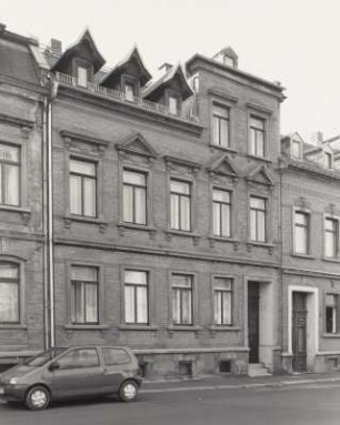 Mylau, Wohnhaus : Mylau. Wohnhaus (um 1900), Braustraße 6. Straßenansicht