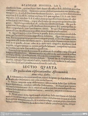 Sectio Quarta