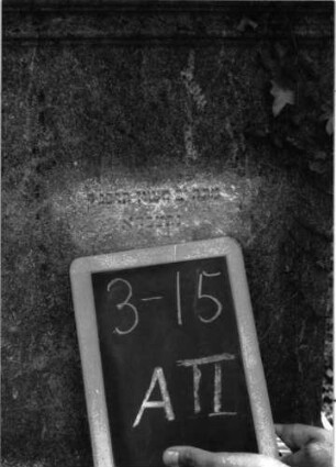 Grabstein A II/3/15 (Detailaufnahme)
