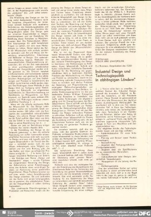 Industrial Design und Technologiepolitik in abhängigen Ländern : ICSID ’75 Moskau