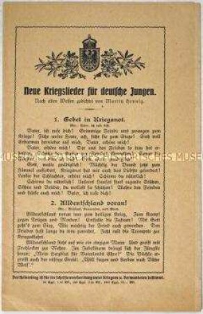 Patriotische Liedtexte für Jungen