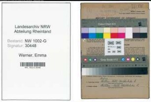 Entnazifizierung Emma Werner, geb. 18.09.1877 (Kauffrau)