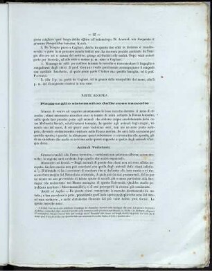 Parte Seconda. Ragguaglio sistematico delle cose raccolte.