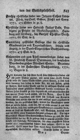 Funfzig christliche Lieder. Autoren kurz vorgestellt.