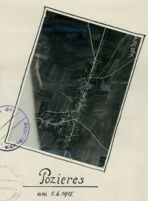 Foto der Ortschaft Pozières (Luftbild)