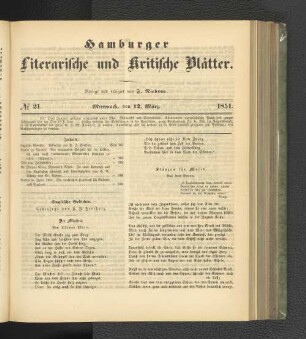 No. 21. 12. März 1851