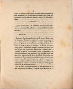 Funérailles de M. de la Billardière : discours de M. Flourens ... le vendredi 10 janvier 1834