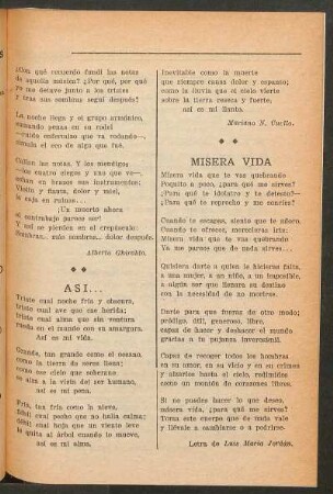 Misera vida