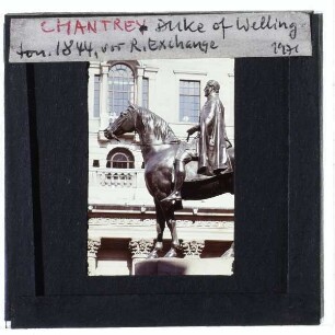 London, Bank of England,London, Chantrey, Reiterstandbild Duke of Wellington