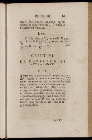 Caput. VI. De Corporum VI Attrahente.