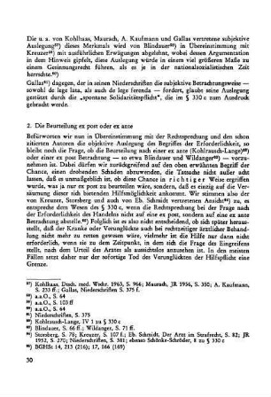 2. Die Beurteilung ex post oder ex ante