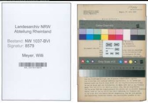 Entnazifizierung Willi Meyer , geb. 01.11.1887 ()