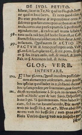 Glos. Verb. Intentare.