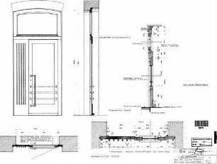 Altshausen: Empfangsgebäude Tür von Schalterhalle zum Bahnsteig