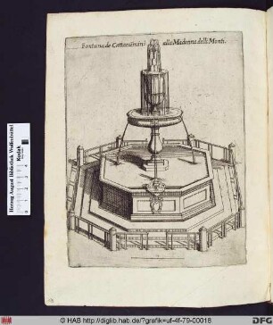 Fontana de Cattacumini alla Madonna delli Monti.