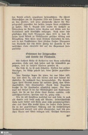 Stimmen der Zeitgenossen und Urteile der Nachwelt