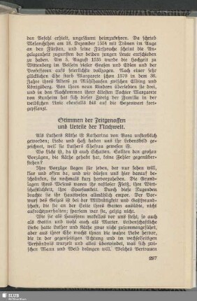 Stimmen der Zeitgenossen und Urteile der Nachwelt