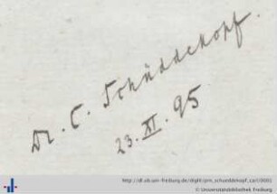 Autogramm (Aus: UB Freiburg, E 6023,mo).