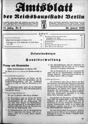 1938,5: Nr. 5, 30. Januar 1938