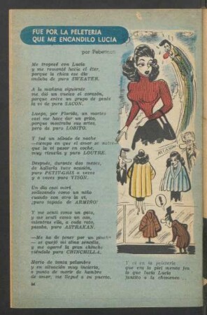 Fue por la peletería que me encandiló Lucia
