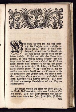 Wer etwas schreiben will, der muß zuforderst ...