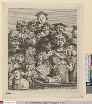 [Gelehrte bei einem Vortrag, Scholars at a Lecture]