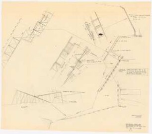 Bundesgartenschau 1955, Kassel: Zaunverkleidung am Haupteingang 1:200, 1:50