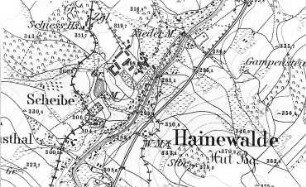 Hainewalde. Meßtischblatt, Sekt. Oderwitz, 1883