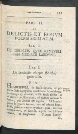 Cap. I. De homicidio eiusque speciebus generatim