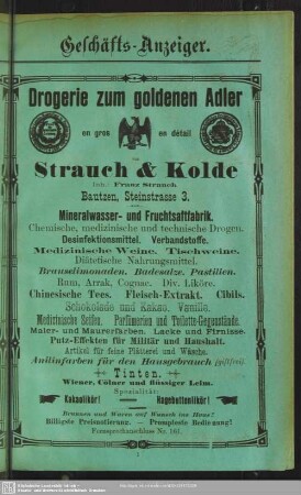 Anzeigen : Geschäfts-Anzeiger