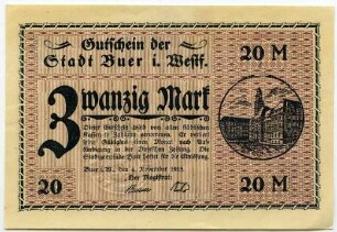Gutschein - 20 Mark