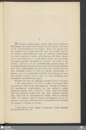 I. Das altfranzösische tagelied "Gaite de la tor" (Raynaud nr. 2015)