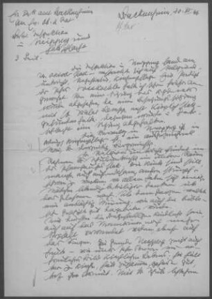 Haberschlacht und Neipperg: Inspektionsbericht 1946