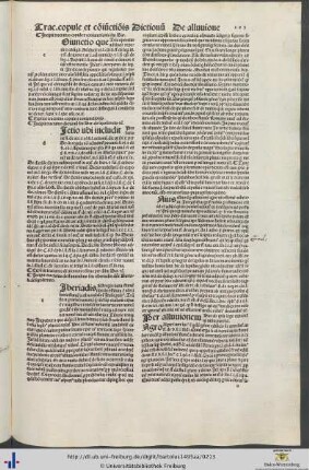 Tractatus de fluminibus seu tiberiadis domini Bartoli de saxoferrato mit Holzschnitten