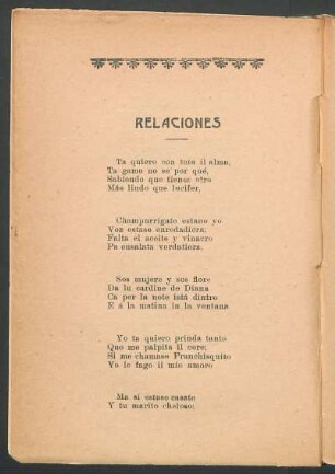 Relaciones