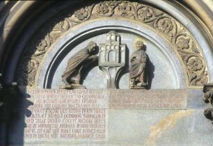 Kardinal Guala Biccheri, der dem Heiligen Andreas den Bau einer Kirche anbietet