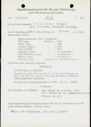 Klauser, Johann