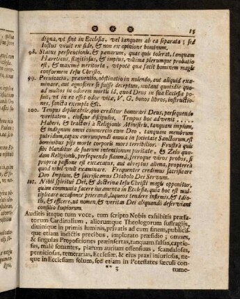 13-16, Auditis itaque tum voce, tum scripto Nobis exhibitis ...