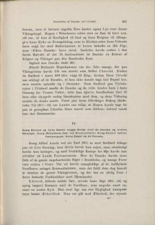 IV. Kong Edvard og hans Søster bygge Borge mod de Danske og erobre Østangel. Kong Æthelstans Sejr ved Brunnanburh ; Kong Edvard befrier Femborgene. Kong Edvard og de Danske.