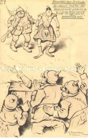 Anti-englische Karikatur