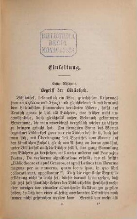 Grundzüge der Bibliothekslehre : mit bibliographischen und erläuternden Anmerkungen ; Neubearbeitung von Dr. Julius Petzholdts Katechismus der Bibliothekslehre