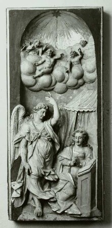 Verkündigung (Rest eines Schnitzaltars)