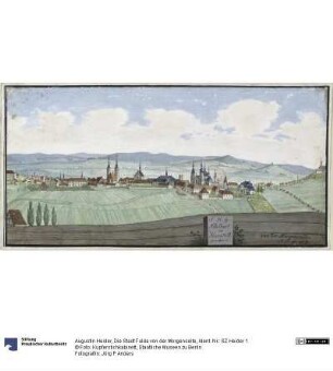 Die Stadt Fulda von der Morgenseite