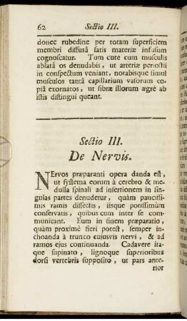 Sectio III. De Nervis.