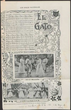 El Gato : [Artículo de "Caras y Caretas", Año V, No. 187, 3 de Mayo de 1902, Los bailes nacionales]