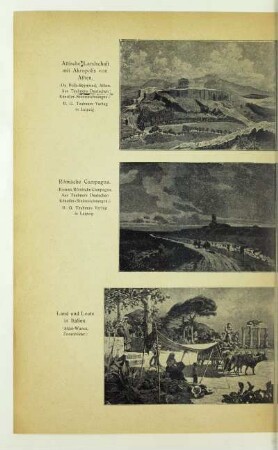 Attische Landschaft mit Akropolis von Athen